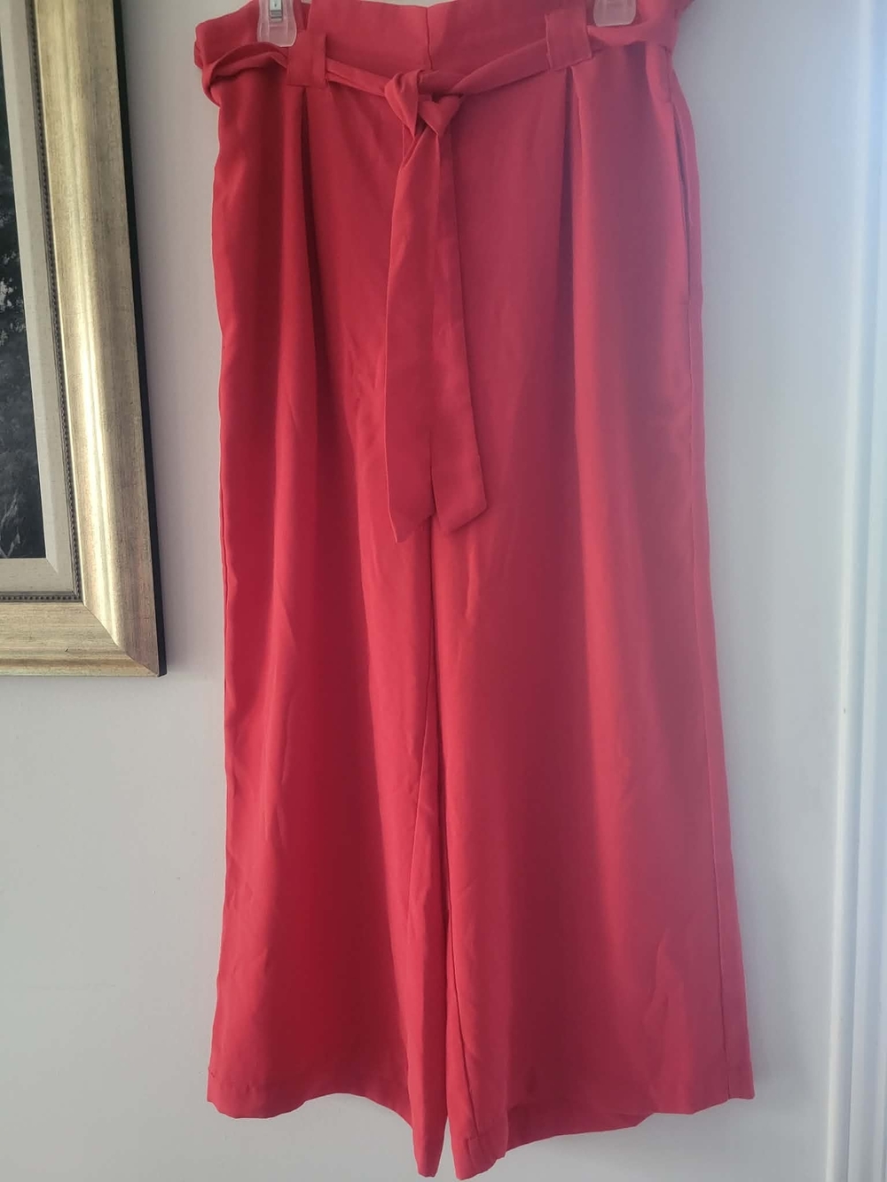Max Studio Vibrant Red Elastic Waist Pants